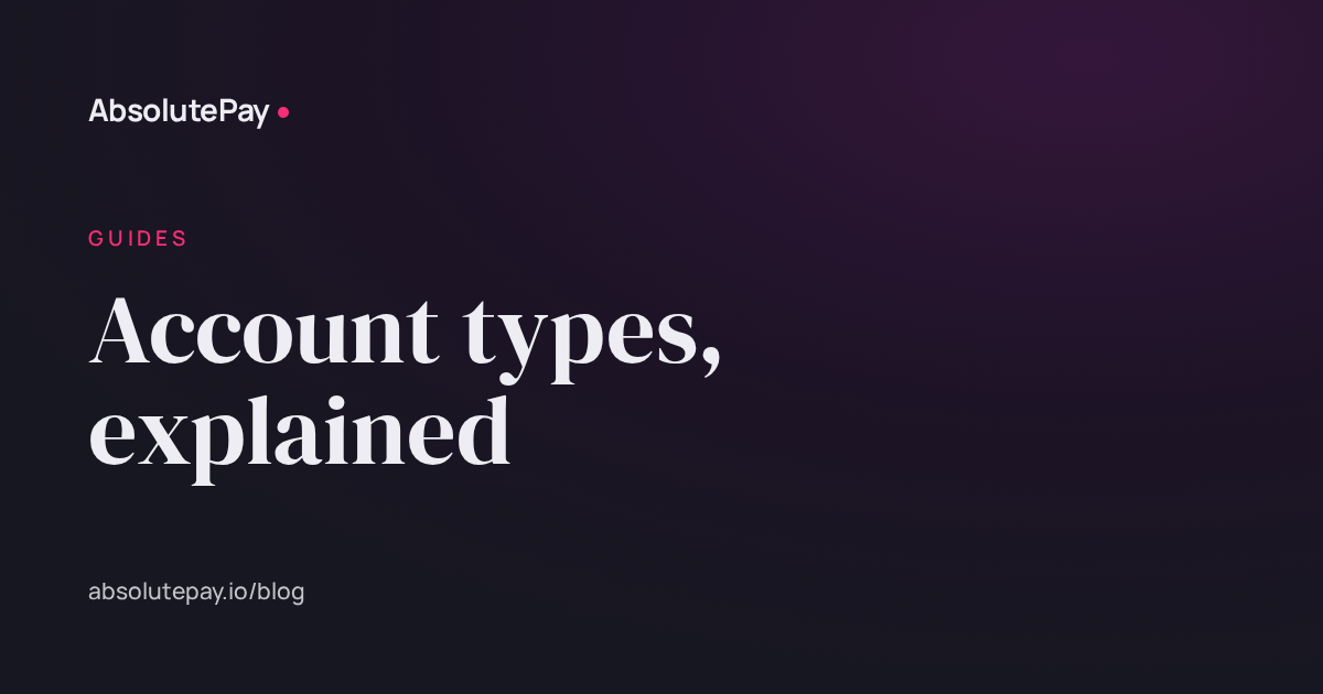 Business account types explained: settlement, virtual, and wallet accounts